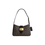 Coach Eliza &Otilde;lakott Signature L&otilde;uend Pruun Must Kuldne Riistvara CP005IMAA8 Basic Set (Bag+Dust Bag)