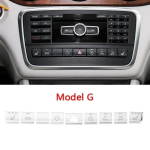 Auto keskkonsooli kliimaseadme nuppude kleebised ja viimistlus Mercedes Benz GLA X156 CLA C117 A B Klassi W176 W246 jaoks Autode sisekleebised