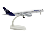 20cm Lufthansa Mudellennuk B787 Metallist Koopia Mudellennuk Lennunduse Simulatsioon M&otilde;&otilde;tkava Lennukite Kollektsioon M&auml;nguasjad Poisid Lapsed sinine/valge