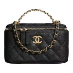 Chanel 24A Logo T&otilde;mblukuga Sulgemine Teemantmustriga Nahast Krokodillimuster Kuldse Tooni Riistvara Karbikujuline Kott Naiste &Otilde;la- Crossbody K&auml;ekott Must Shopping Bag Set(Basic Set+Shopping Bag) must