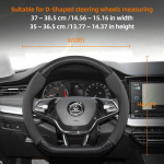 Sobib Skoda seemisnahast matt s&uuml;sinikkiust tekstuuriga roolikattele Sobib Octavia 2 3 A7 1 Superb Roomster A5 Rapid Karoq Yeti jaoks