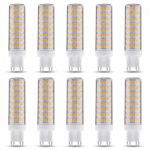 12W G9 LED-pirn AC85-265V 1200lm 100 LED-i 2835 SMD Keraamiline PC V&auml;relusevaba Asendus 120W Halogeenpirnidele Siseruumide L&uuml;hterite jaoks 10PCS G9 COOL WHITE