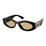 Miu Miu Logo Ovaalsed P&auml;ikeseprillid Naiste p&auml;ikeseprillid Must SMU11W_E16K_FE10R_C_054 Eyeglass Case/Pouch+Box