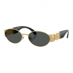Versace Vintage Moekujundus Logo Ovaalsed P&auml;ikeseprillid Unisex P&auml;ikeseprillid must 0VE2299-100287 Basic Packaging-Eyeglass Case+Box