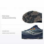 Saucony Peregrine 14 multifunktsionaalsed professionaalsed jooksujalatsid meestele, tumehall-sinine S20916-242 40.5
