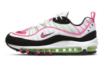Nike Air Max 98 naiste vabaajajalatsid - valged ja rohelised h&uuml;perroosad CI3709-101 37.5