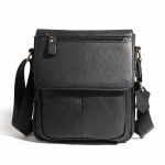 Esimene kiht veisenahast retrokoti kattega &otilde;lakott Commuter nahast kott Meeste kott Nahast tippklassi meeste k&auml;ekott 23.5cm*6.5cm*26.5cm must