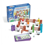 Numberblocks Math Link Kuubikute Tegevus Lambad Numbrim&auml;ng kuni Hariduslikud Vanused 96093 Komplekt, Talu, 6, M&auml;nguasi, 3+, (Autentne toode)