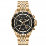 Michael Kors MK8726 Must sihver Kuldne toon Meeste k&auml;ekell 44mm