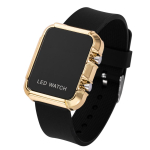 Naiste digitaalsed randmekellad, topid Br&auml;ndi luksuslikud naiste k&auml;ekellad Spordi stiilne moodne LED-kell Naistele Relogio Feminino 1 piece black