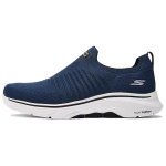 Skechers Go Walk 7 Mugavad Mitmek&uuml;lgsed Hingavad Toetavad K&otilde;rgendatud Madalad Vabaajajalatsid Meeste toss Sinine Must 216634-NVBK 39.5