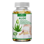 Aloe Vera geel 5000 mg toidulisand, želatiiniga, 120 pehmet kapslit pudelis 120 Capsules white