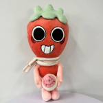 Dandy's World Sprout Palusm&auml;nguasi 35cm Maasika T&auml;idisnukk Salliga Pehme Palusm&auml;nguasi J&auml;&auml;tist Hoidmas Kawaii M&auml;ngukingitus F&auml;nnidele Lastele Kodu Kaunistus 35CM gray