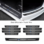 Volvo Auto L&auml;vepaku Ribad Anti-Stepping Nahast Kaitsekleebis Volvo Xc60 Xc90 V40 V60 S60 V50 V90 S80 C40 XC40 V70 XC70 jaoks gray