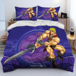 He Man ja Universumi Meistrid Tekikott Voodipesukomplekt, Tekikott Voodikomplekt TekikotiKate Padjap&uuml;&uuml;r, Kuninganna Suuruses Voodipesukomplekt 135x200cm