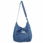 Denim naiste kott Suure mahutavusega &otilde;lakott &otilde;pilastele Crossbody kott helesinine v&auml;rv