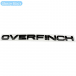 Auto 3D ABS Overfinch Auto Kapott Pagasiruum T&auml;hed Logo M&auml;rk Embleem Kleebised Kleebis Tarvikud Glossy Black