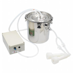 5L 220V Elektriline Lehma Rinnapump Kitse Lambaid L&uuml;psemasin Vaakumpump L&uuml;psemasin Kahe Otsaga Masinad Roostevabast Terasest &Auml;mbriga (as the picture,5L)