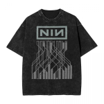 Pestud T-s&auml;rk Nine Inch Nails NIN Moodne T-s&auml;rk T&auml;nav Streetwear L&uuml;hikeste varrukatega Suvised Topid T-s&auml;rgid Mehed Naised Ins Y2k S mitmev&auml;rviline