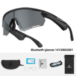 ROCKBROS Jalgrattiklaasid Traadita Bluetooth 5.2 Polariseeritud P&auml;ikeseprillid Peakomplekt Telefon S&otilde;itmine MP3 Rattas&otilde;idu Prillid UV400 Kaitseprillid