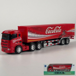 1:64 Scania konteinerveok Ameerika konteinerveok Sulamist haagise mudel M&auml;nguauto Valatud Metall Liigendiga Liigutatav T&otilde;mmatav P&auml;&auml;stes&otilde;idukid red