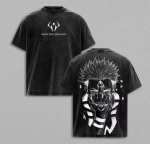 2026 Suvi Anime Jujutsu Kaisen Ryomen Sukuna Graafiline T-s&auml;rk Vintage Pesitud &Uuml;lem&otilde;&otilde;duline T-s&auml;rk Meeste Naiste R&otilde;ivad L&uuml;hikeste Varrukatega 2XL black