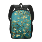 T&auml;htede &ouml;&ouml; P&auml;evalilled Suudlus &Otilde;limaal Seljakott Van Gogh Monet Klimt Koolikotid Naistele Meestele Seljakott &Otilde;pilane S&uuml;learvuti Seljakotid blue