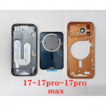 Kvaliteetne korpus iPhone 17 Pro Maxile Kate Aku Tagumine uks &Scaron;assii Keskmine raam + Tagaklaas OEM IPhone 17 Pro jaoks 17 pro must