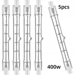 5 tk R7s 118mm 400W halogeenpirni - 220-240V reguleeritav J118 lineaarne prožektor sise-/v&auml;listingimustes kasutamiseks-CD6