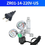 ZRDR CO2 regulaator topeltmanomeetri ja solenoidklapiga blue