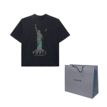 Balenciaga Paris Liberty T-s&auml;rk Keskmine sobivus 764235TQVR91083 S-No Original Gift Bag Or Gift Box gray