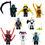Ninja ehitusklotsid Minifiguuride komplekt 8 miniklotsist kokkupandavad figuurid M&auml;nguasjakomplekt lastele Hariv kingitus