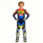 motokrossi laste komplekt MX s&auml;rk ja p&uuml;ksid lastele laste komplekt mustuseratta MTB DH UTV Enduro varustuse komplekt maastikuralliks noorte v&otilde;idus&otilde;idukost&uuml;&uuml;m YM-22 sinine