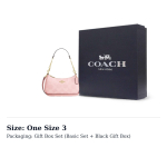 COACH Teri kunstnahast &otilde;lakott keskmine naiste oma Rouge Pink CAL51-IMPO One Size 3 black