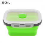 350ML/500ML/800ML/1200ML ristk&uuml;likukujuline silikoonist skaleeritav kokkupandav l&otilde;unakarp Bento Box 350ML