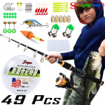 Laste &otilde;ngekepp spincast rullidega teleskoop&otilde;ngede kombikomplektid magevee bassip&uuml;&uuml;giks kuld