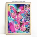 DIY teemantmosaiik t&auml;isring puur Loomade liblikas teemantmaali tikandid 20X30