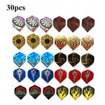 15-30 tk Ilus peegeldav lasernoolem&auml;ngu komplekt ABC Darts Flights kvaliteetne vastupidav PVC Kena noolem&auml;ngu komplekt