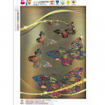 Huacani teemanttikandid 5D DIY teemantmaal liblikas pilt kividest t&auml;is teemant j&otilde;ulukingitus koju 30*40 cm