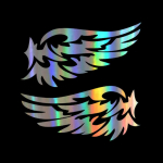 Inglitiibade mustriga v&auml;listingimustes kasutatav helkurauto mootorratta kere / kaitseraua / kapott / kleebised aken / kriimustuskleebis mitmev&auml;rviline