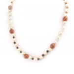 Les Tr&eacute;sors De Lily [C9262] &ndash; kaelakee &bdquo;Beaut&eacute; BIWA&rdquo; oranž oranž
