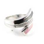 Bague Argent 'R&ecirc;ve en Nacre' 52 Heleroosa