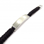 Les Tr&eacute;sors De Lily [K1027] - Bracelet Homme 'Peaceful' acier 19 cm 10 mm h&otilde;be