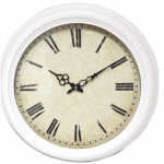 Les Tr&eacute;sors De Lily [P4197] -  Vintage Design  kreemjas metallist kell - 47x6 cm valge