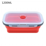 350ML/500ML/800ML/1200ML ristk&uuml;likukujuline silikoonist skaleeritav kokkupandav l&otilde;unakarp Bento Box 1200ML