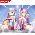 Teemanttikandid Loomad Ristpistes Teemantmaaling Pingviin T&auml;ispuurikomplekt Mosaiik Teemantmaalid Seinakleebised 20X30CM