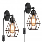 Tomshine AC 220&ndash;240 V seinavalgusti E27 alus koos l&uuml;litiga Vintage stiilis siseseinalamp EU Plug