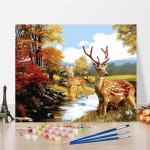 Kunst digitaalne &otilde;limaal Numbrid &otilde;limaal DIY maalimine numbrite j&auml;rgi Kodukaunistus l&otilde;uend 40x50cm no frame