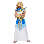 Meeste Egiptuse vaarao kost&uuml;&uuml;mid Halloweeni peoks T&auml;iskasvanute Cosplay-mantli kost&uuml;&uuml;m Valge M valge