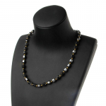 Lihtne klassikaline terviseenergia tervendav teraapia helmestega magnetist hematiidist kaelakee meestele ja naistele